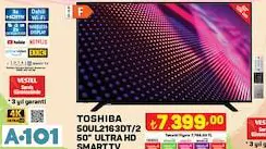 TOSHİBA 50 ULTRA HD SMART LED TV